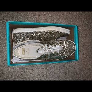 Gold sparkle Kate Spade Keds